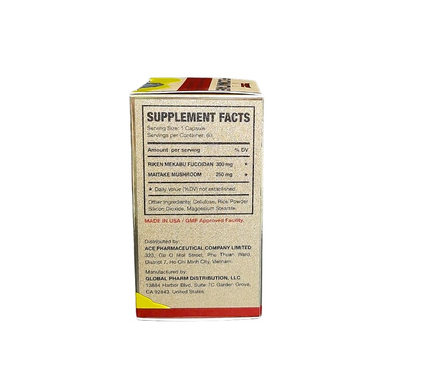 Thực phẩm bảo vệ sức khỏe FUCOIMAITAKE, hỗ trợ nâng cao sức đề kháng. Sản xuất tại Mỹ.