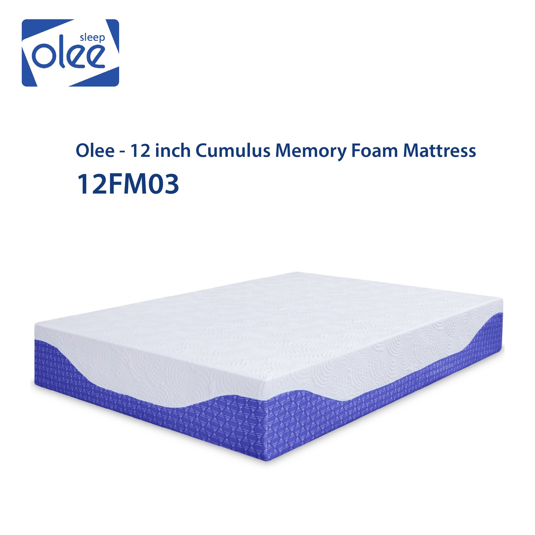 Nệm OleeSleep Memory Foam 12 inch – 12FM03