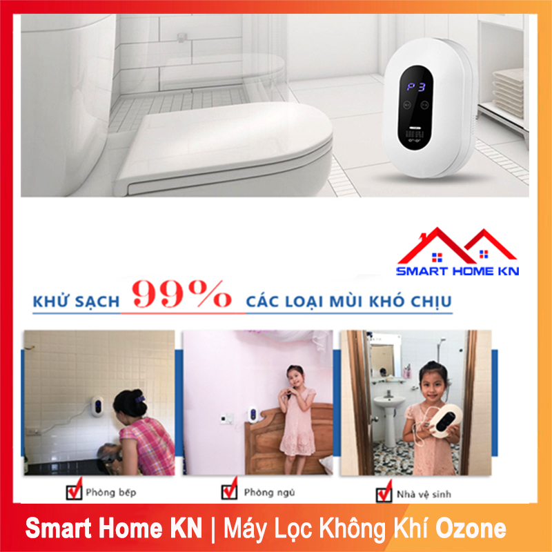 Máy lọc không khí mini khử mùi nhà bếp ion âm khử khuẩn nhà vệ sinh phòng ngủ nhà tắm mùi động vật ozone