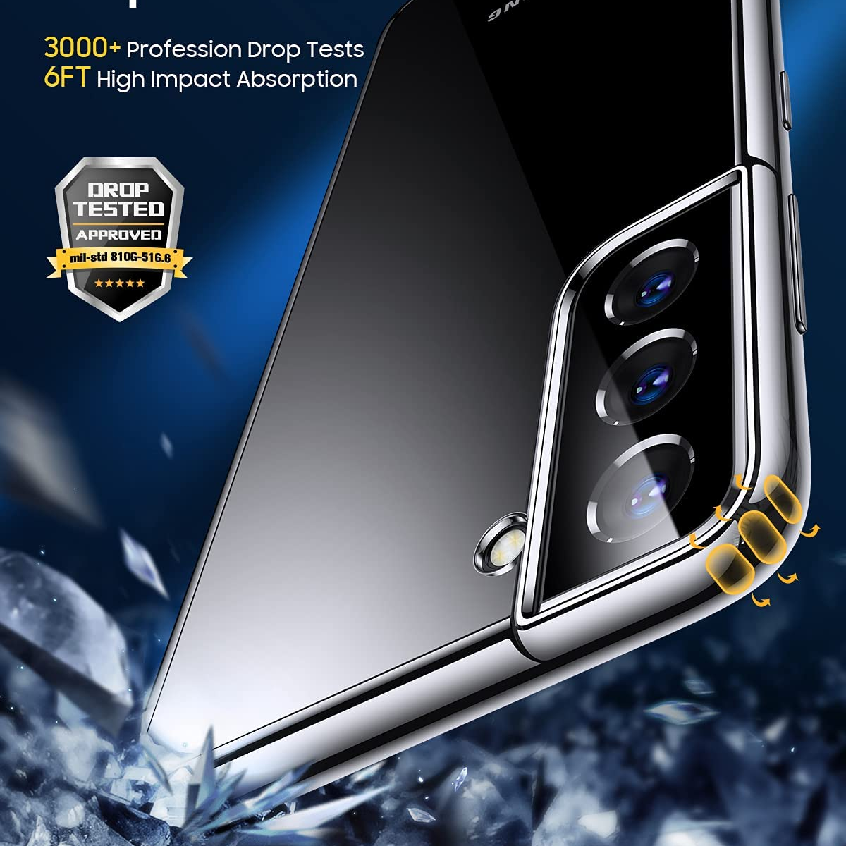 Ốp lưng silicon dẻo cho Samsung Galaxy S21 Plus hiệu Ultra Thin mỏng 0.6mm độ trong tuyệt đối chống trầy xước - Hàng nhập khẩu