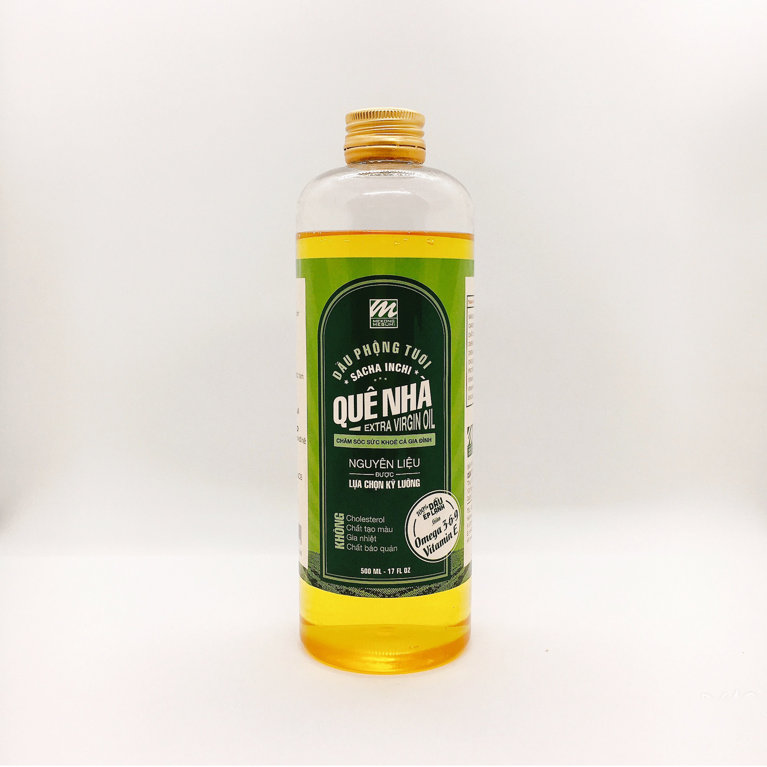 Dầu phộng tươi omega 3-6-9 ép lạnh (500ml) - Omega 3-6-9 Peanut Oil - Mekông Megumi