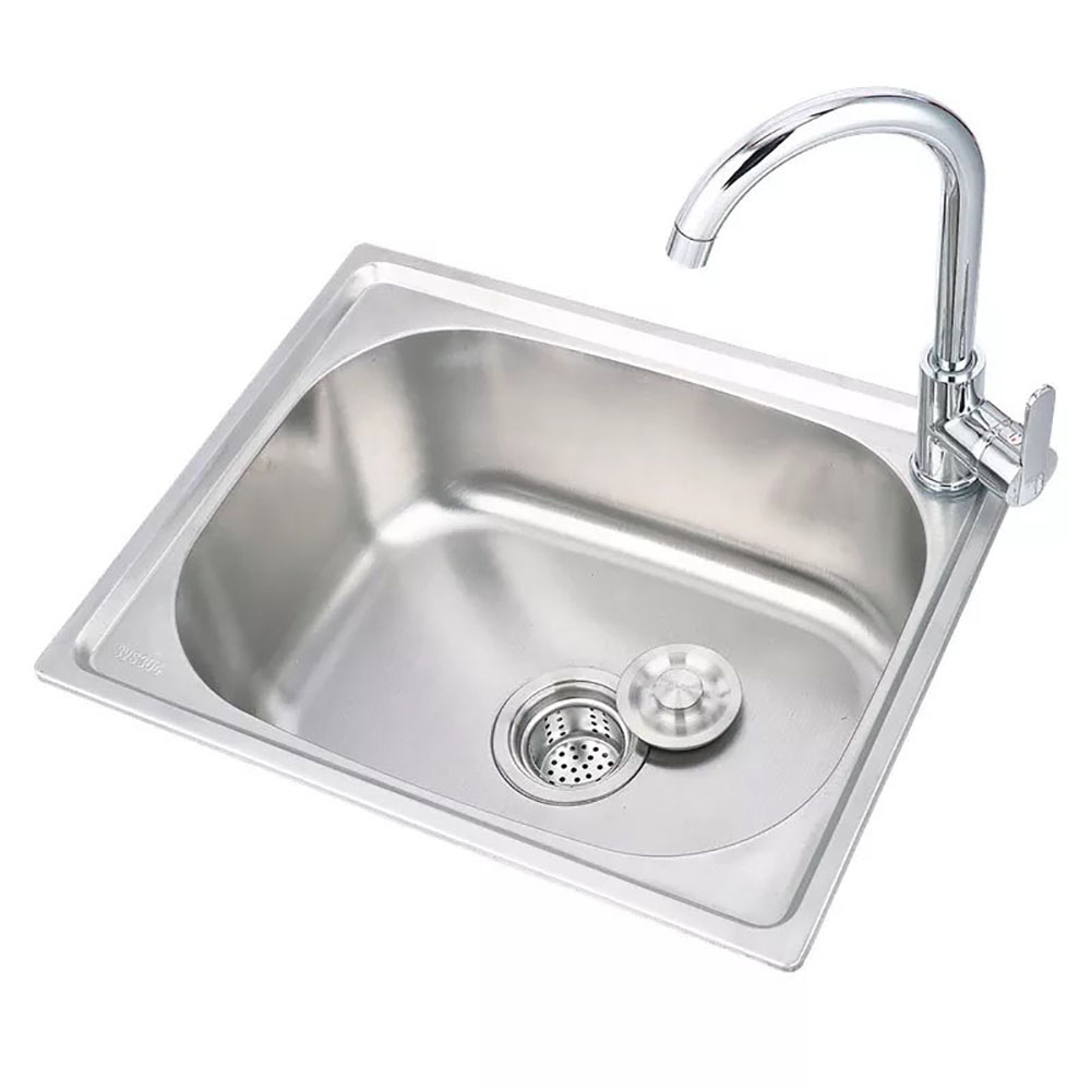 Chậu Rửa Chén Bát Schmidt 4237 1 Hố Đơn Inox Cao Cấp 201, Bồn Rửa Mặt, Chau Rua Chen, Nguyên Đúc 42x37x23, Thiết Kế Kiểu Dáng Sang Trọng, Đẹp Mắt, Gọn Gàng- Hàng Chính Hãng