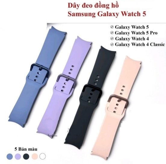 Dây Đeo Silicone Cho Đồng Hồ Thông Minh Samsung Galaxy Watch 5/watch 5 pro/Watch 4