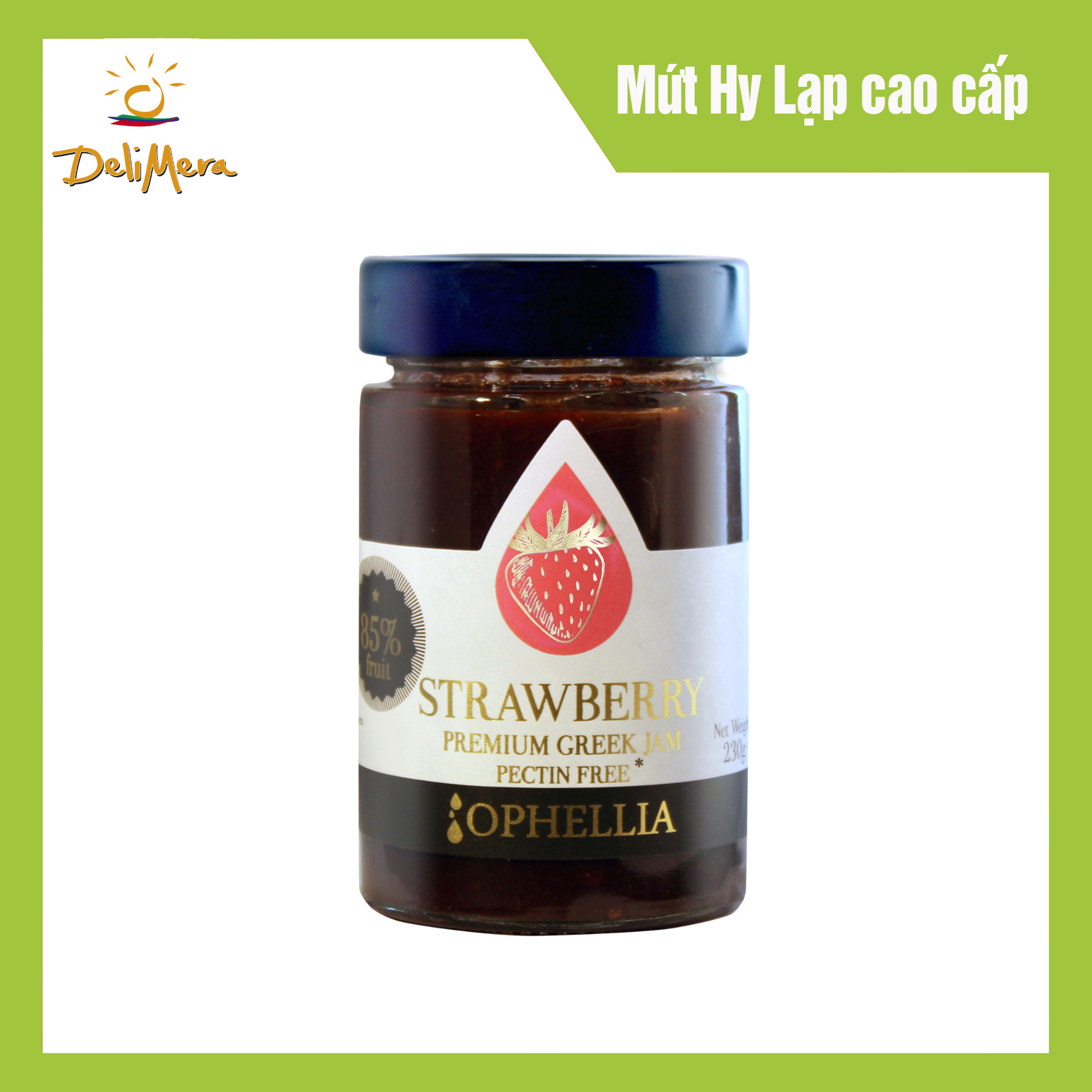 Mứt Dâu Tây Hy Lạp Cao Cấp Ophellia (230g)