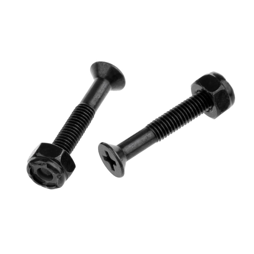 8pcs Replacement Skateboard Hardware Screw Set / Longboard Screws Nuts tool