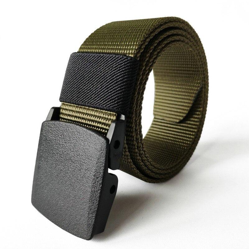 2020 Hot Unisex Outdoor Canvas Belt Hiking Camping Safety High Quality Hunting Sports Wearable Breathable Military Tactical Belt