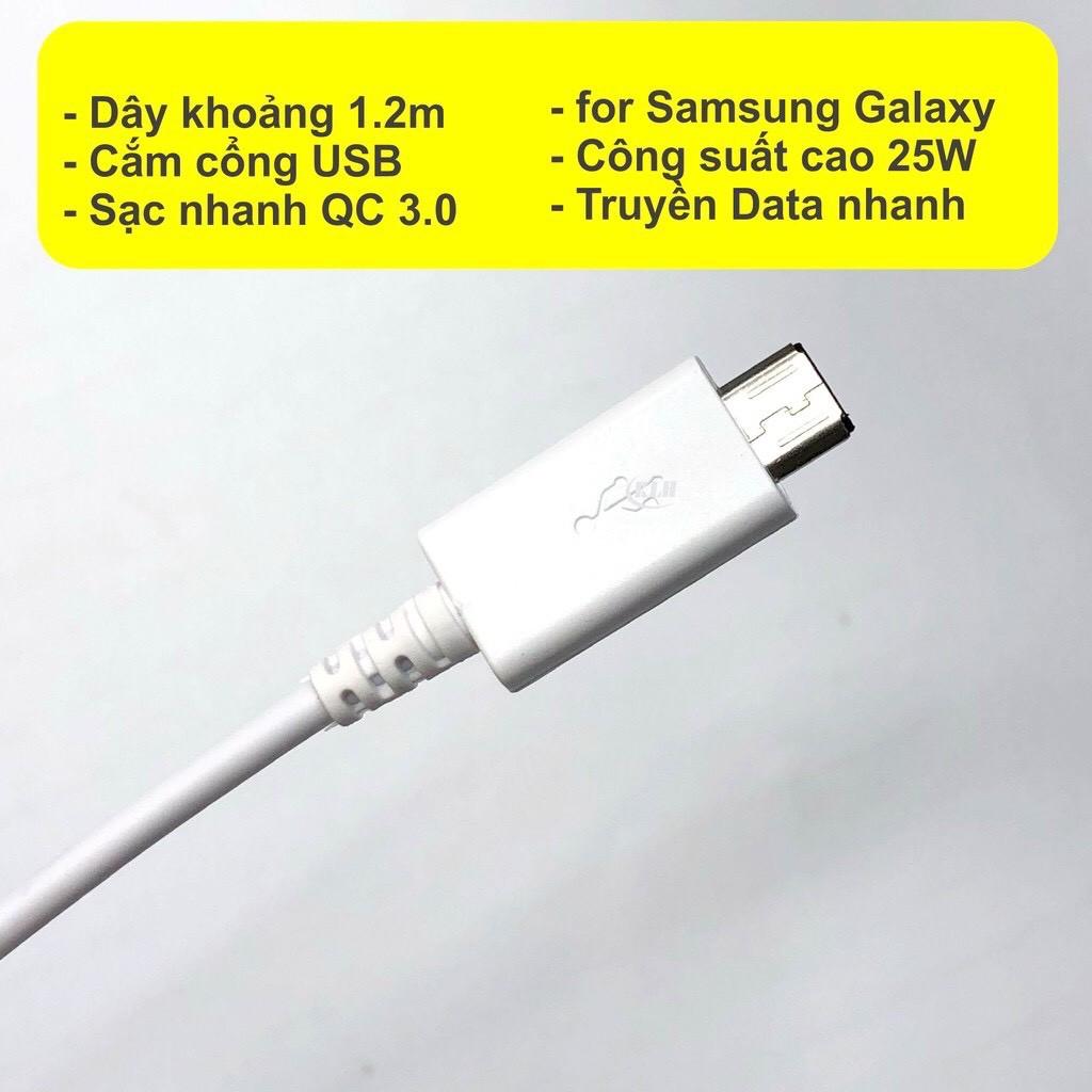 Dây sạc điện thoại  sạc nhanh microUSB  dây sạc điện thoại dành cho Samsung androi