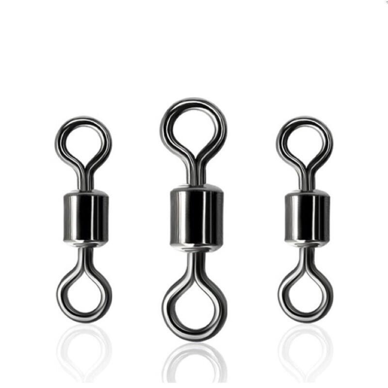 Khoá số 8 đen,xoay đồ câu FISHING_HD