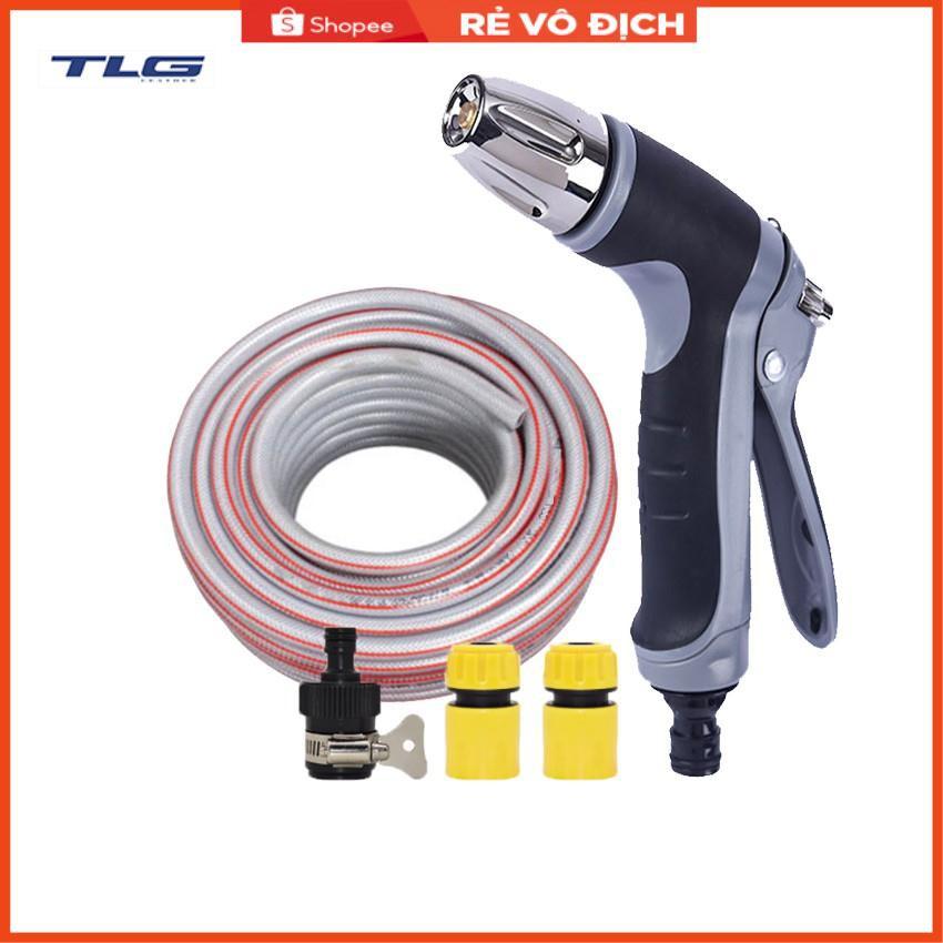 Bộ dây và vòi xịt rửa xe tưới cây tăng áp 20m 206817