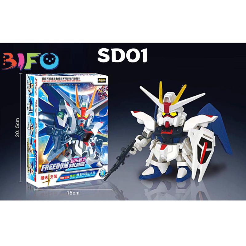 Mô hình lắp ráp bằng nhựa Gundam giá rẻ SD BB bộ sưu tập Destiny Freedom Thunder Justice Pulse-CLOUDSTOREV2