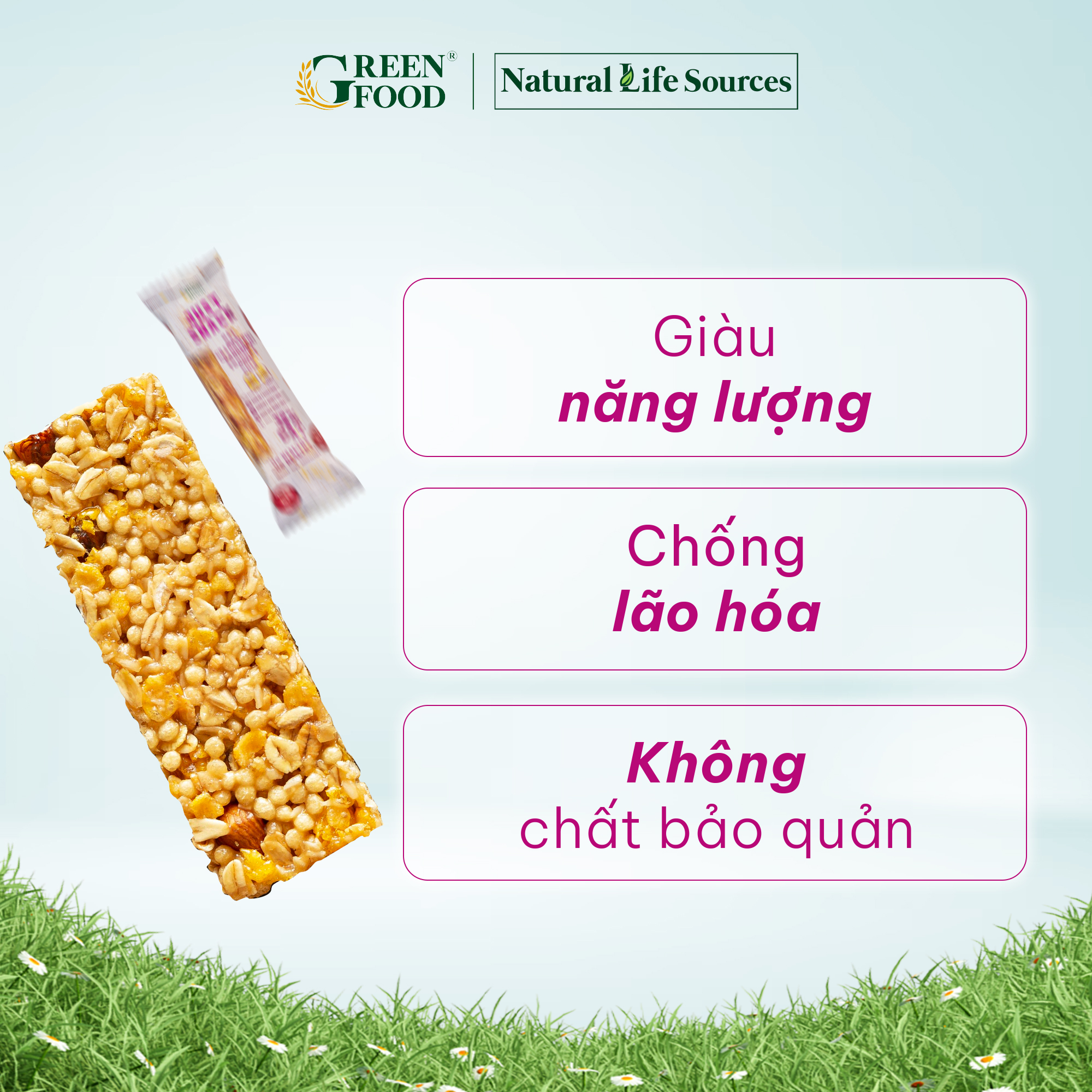 Thanh Năng lượng Ngũ cốc yến mạch Just Snack vị Nam Việt Quất | 30g/thanh