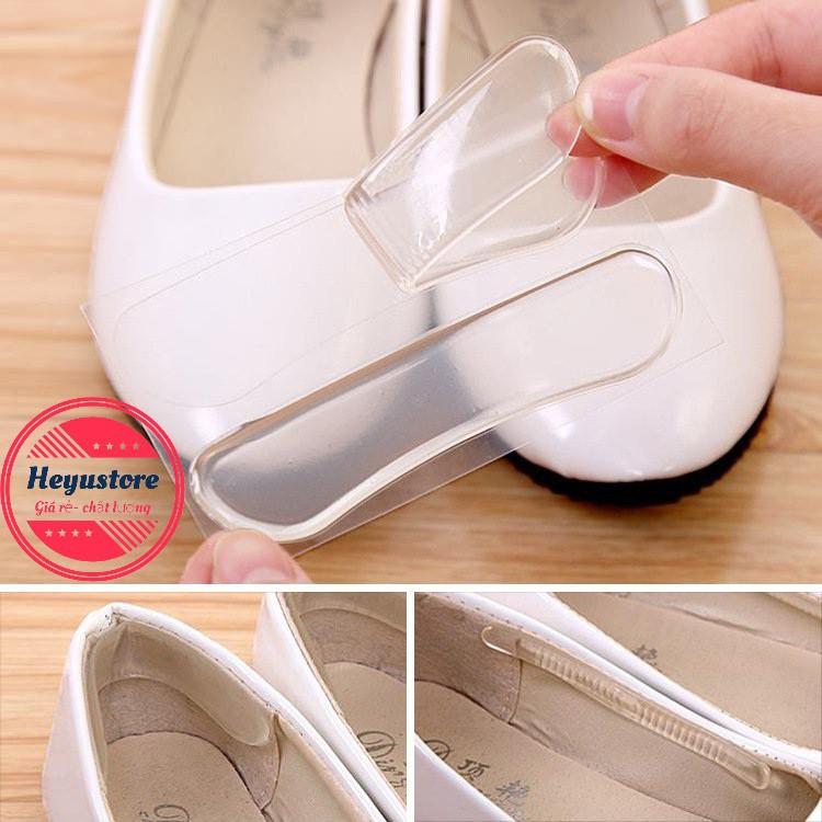 10 Miếng Lót giày chống rộng silicon , chống rớt gót đau gót, bảo vệ chân