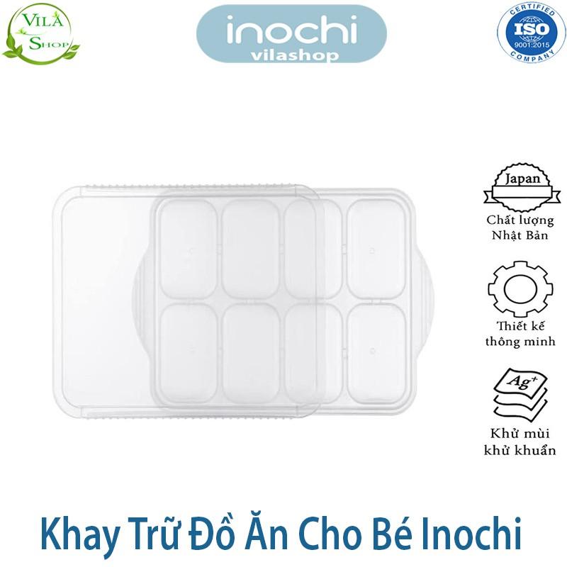 Khay Trữ Đồ Đông, Khay Bảo Quản Đồ Ăn Cho Bé, Nhựa Dẻo Trong Suốt Cao Cấp Inochi - An Toàn - Kháng Khuẩn -  Khử Mùi