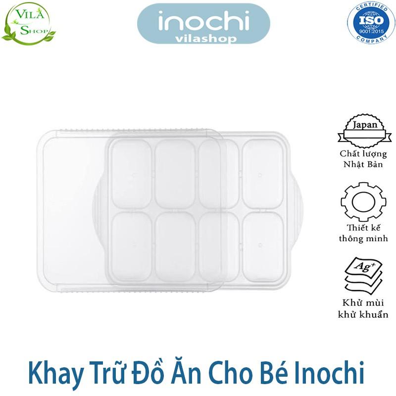 Khay Trữ Đồ Đông, Khay Bảo Quản Đồ Ăn Cho Bé, Nhựa Dẻo Trong Suốt Cao Cấp Inochi - An Toàn - Kháng Khuẩn - Khử Mùi