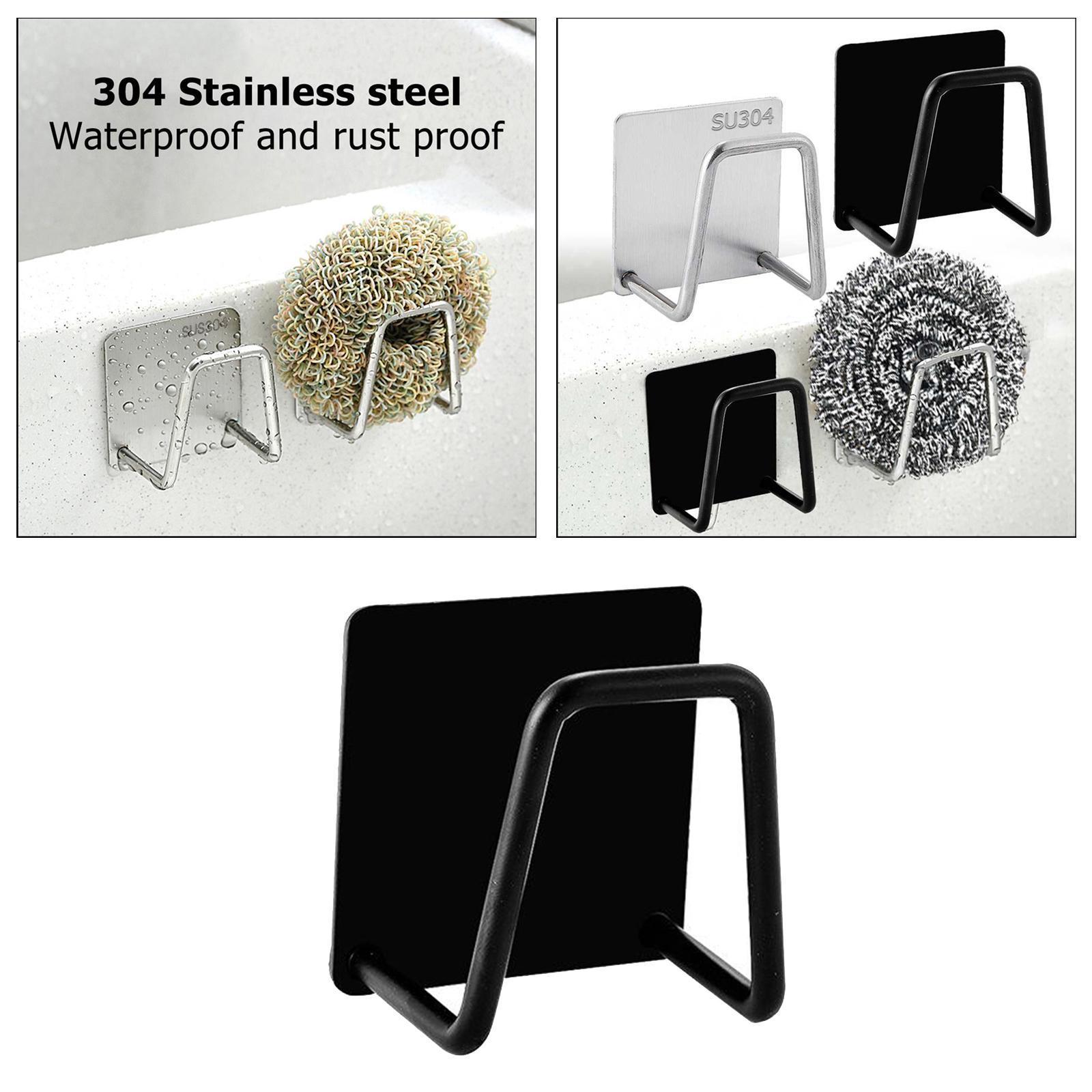 Sink Drain Rack Adhesive Sponge Holders Sponge Holder Shelf