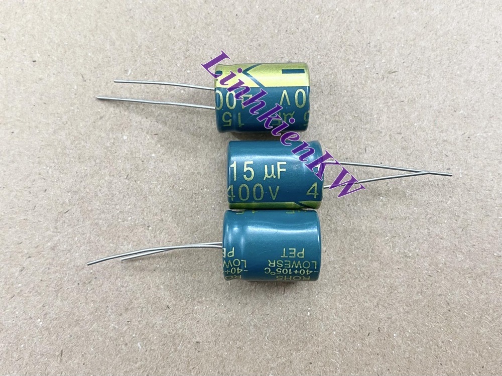 10 cái Tụ Hòa Phân cực 15UF 400V mới !