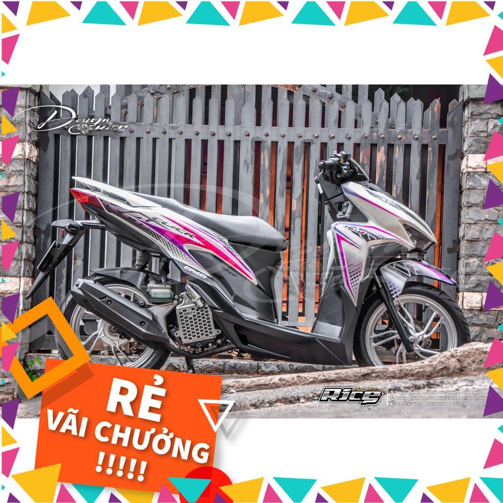 Tem Rời Vario - Click 150 Mẫu Chỉ Tím Xanh Đen Ô Vuông Cực Độc,