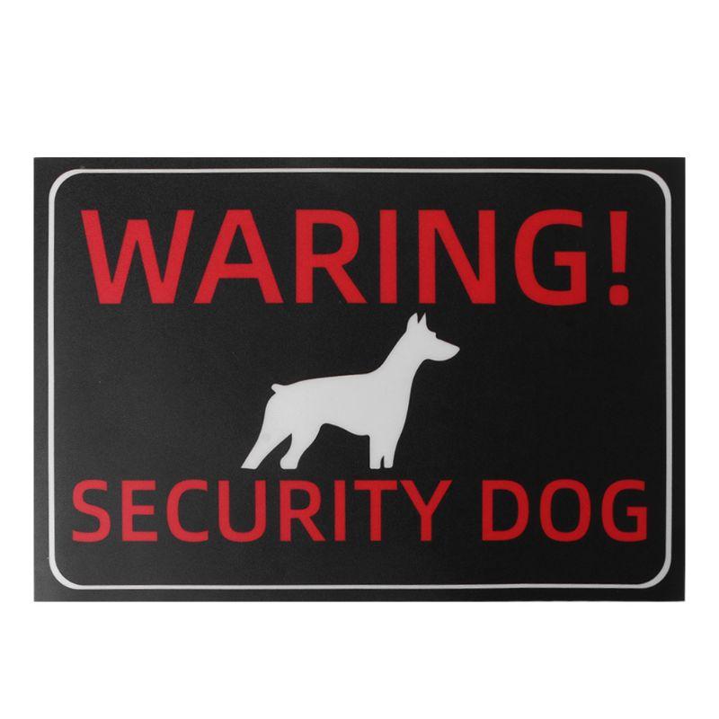 HSV Indoor Outdoor Adhesive Warning Security Dog Beware of Dog Sign Gates Stickers
