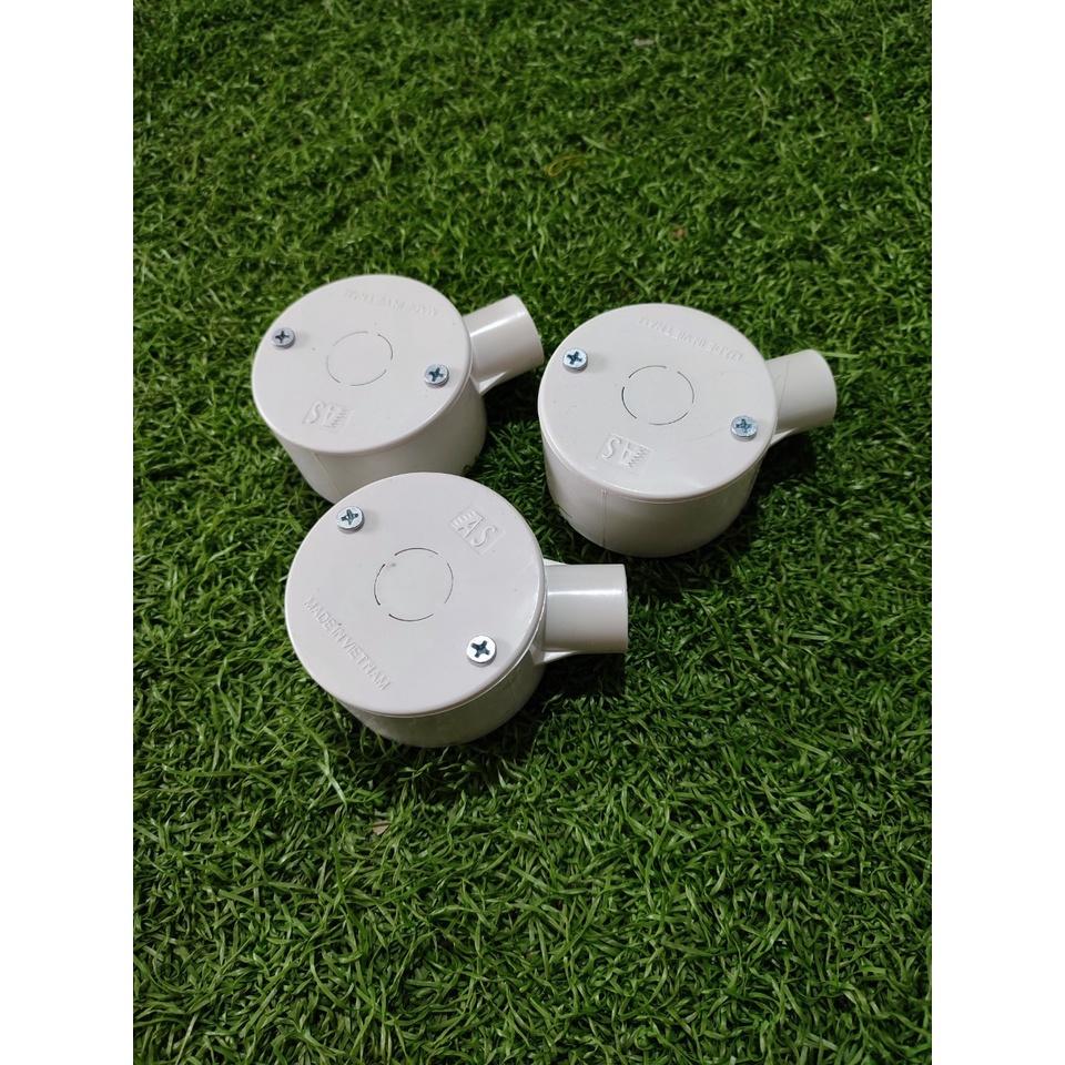 Hộp nối dây điện box tròn chia ngã phi 20.