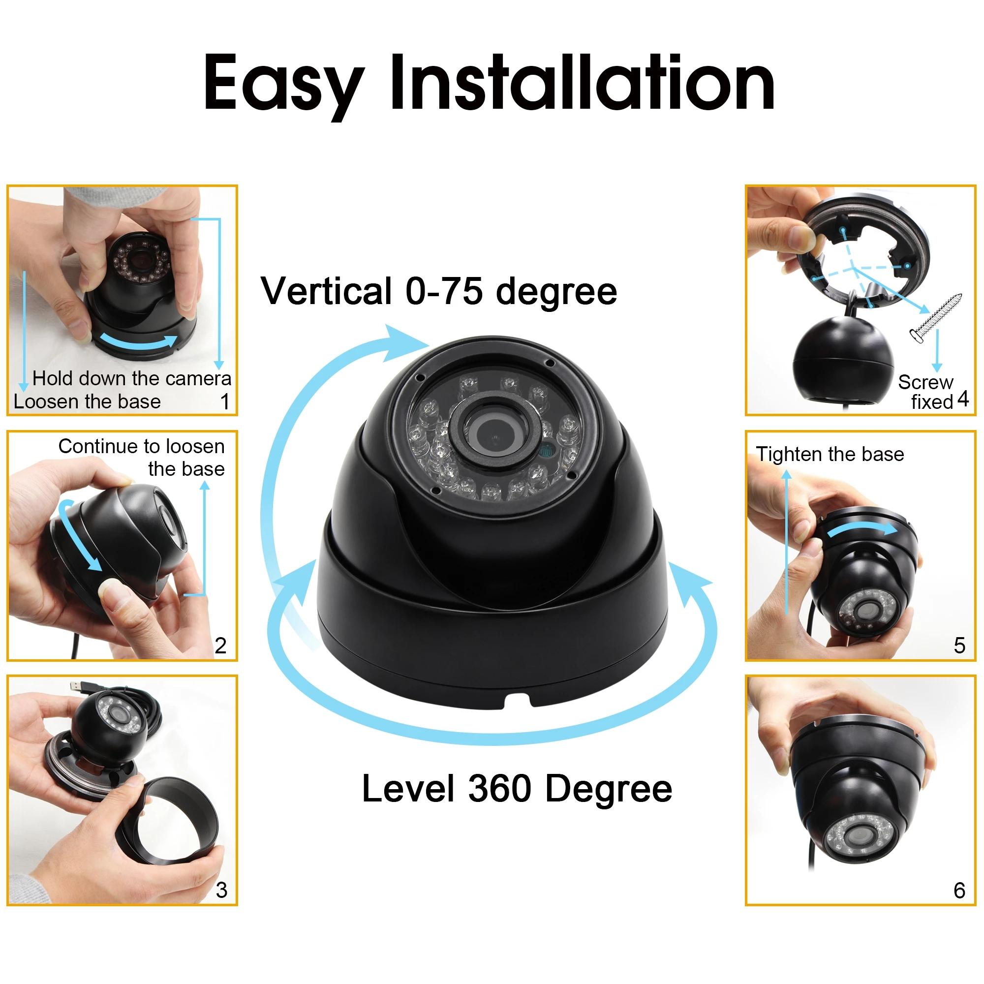 USB Webcam 1080p Full HD kim loại ngoài trời IP66 Bảo mật trình điều khiển miễn phí CCTV Camera USB cho YouTube Skype Live Video