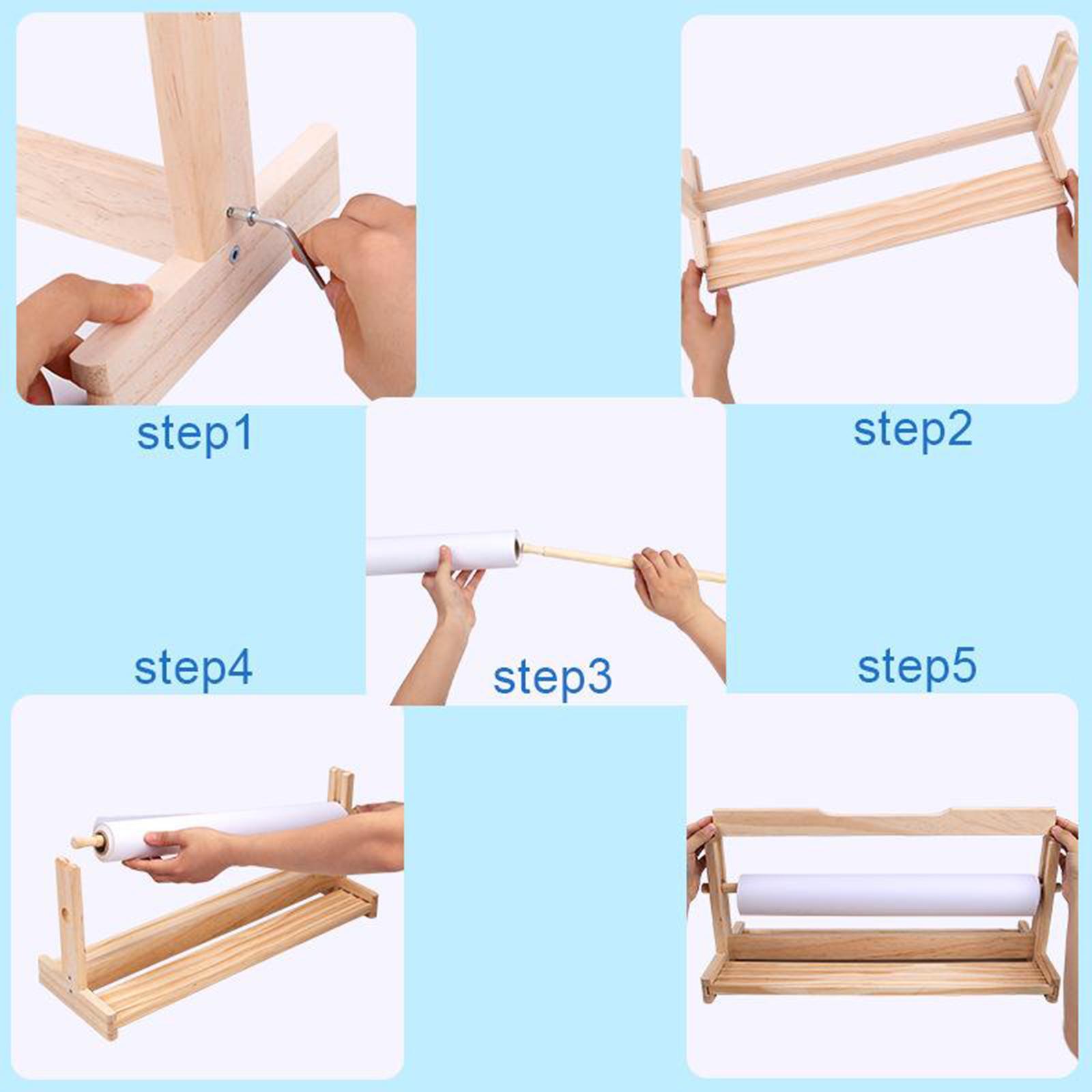 Paper Roll Dispenser, Kraft Arts and Crafts Paper Roll - for Paints, Wall Art, Easel Paper, Bulletin Board Paper, Gift Wrapping Paper and Kids Crafts