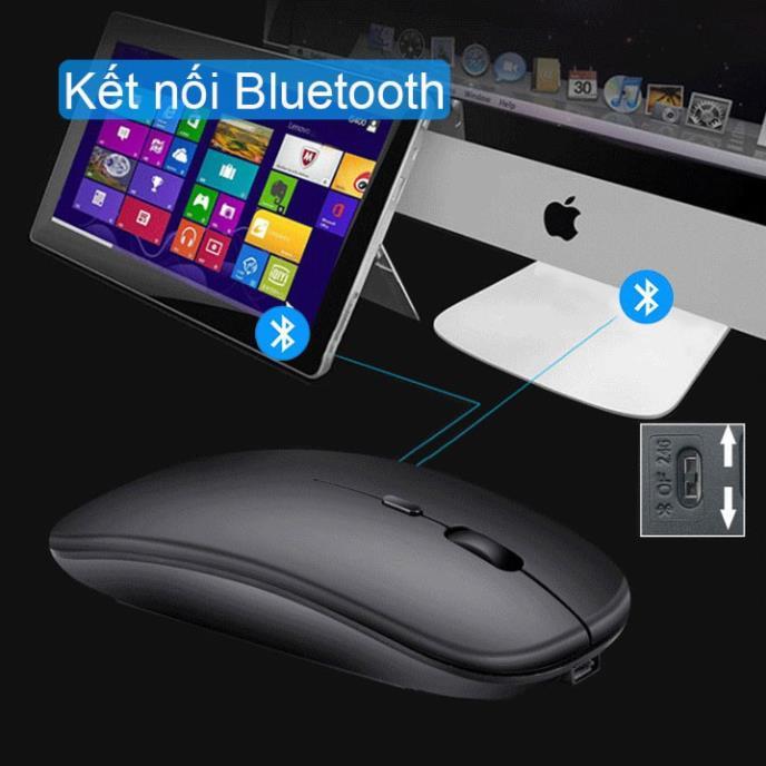 Chuột Bluetooth Không Dây PIX-LINK  P90A Wireless USB Tự Sạc Pin Siêu Mỏng, Chống Ồn - Hàng Chính Hãng