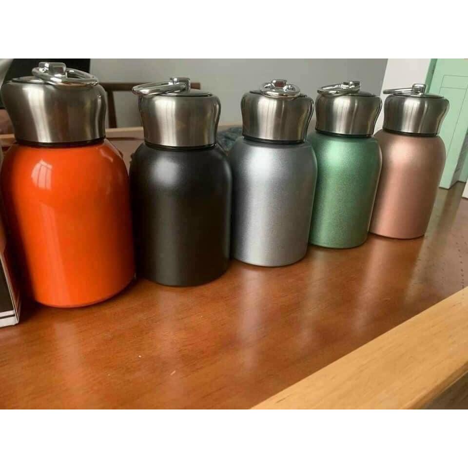 Bình giữ nhiệt mini con công, Labubu bằng inox 300ml . Giữ nhiệt cà phê ,trà đi học đi làm