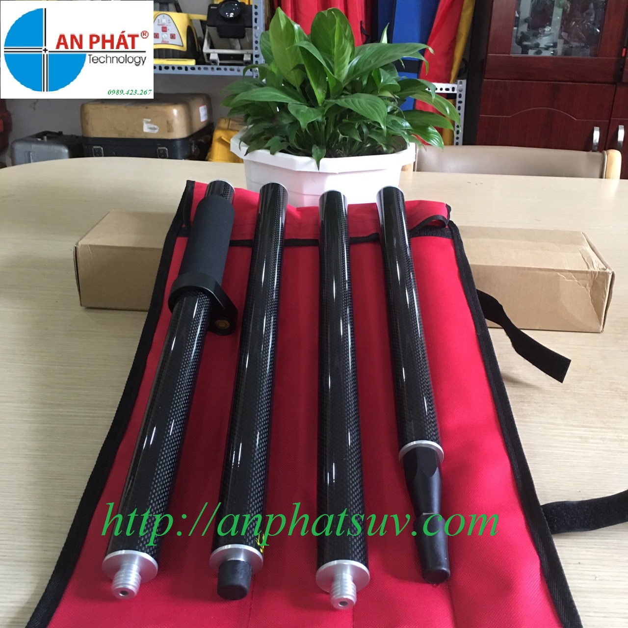 SÀO GPS RTK CACBON 4 ĐOẠN
