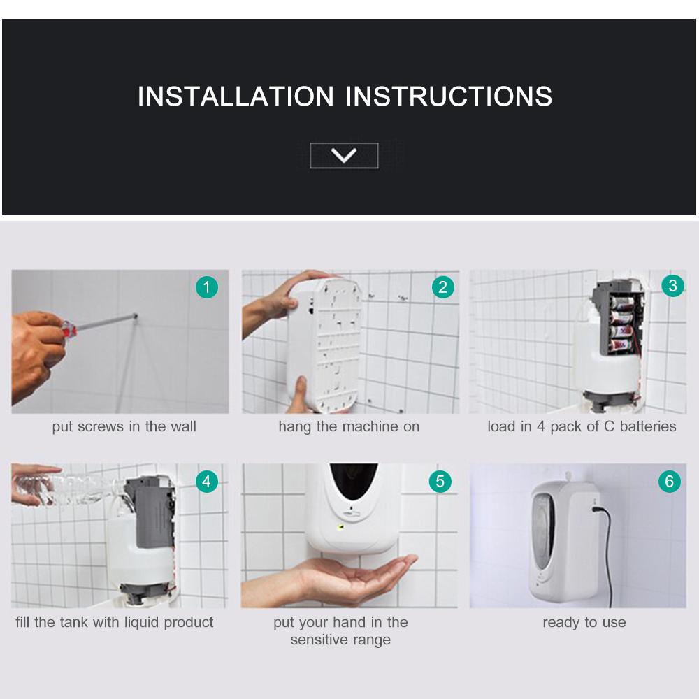 Máy phun sương mịn, Vệ sinh tay, Cảm biến tự động