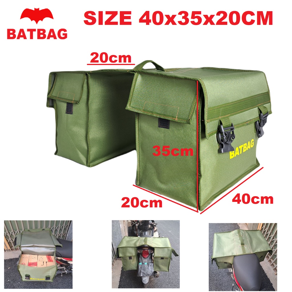 Túi Đồ Nghề Treo Hông Xe Máy ,Túi Bao Thư Báo, Túi Đồ Phượt Thủ Ttb 40X35X20Cm