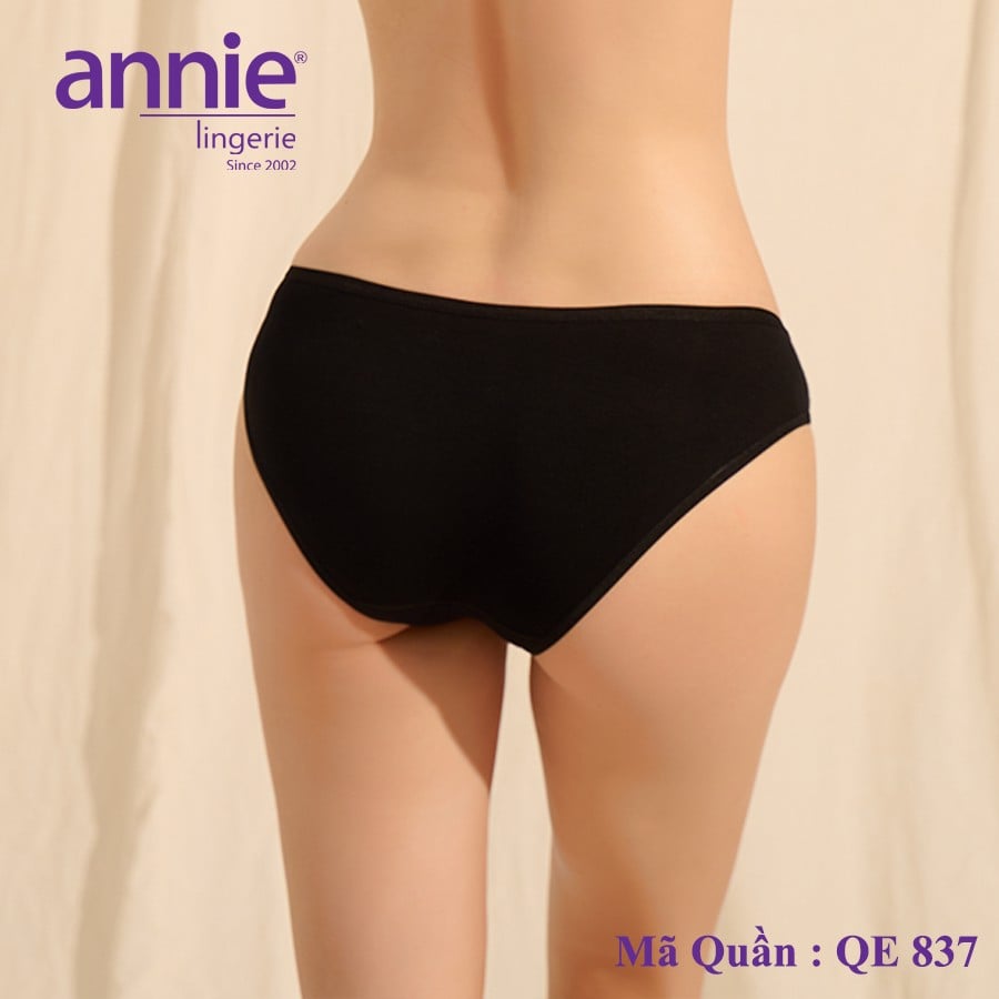 Quần lót, quần lót nữ, combo 3 quần lót nữ trơn vải lụa annie QE837 form basic trẻ trung năng động, thoáng mát thoải mái