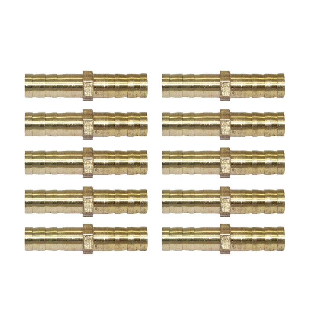 10Pcs BRASS AIR FITTING MALE COUPLER HOSE FITTINGS COMPRESSOR CONNECTOR 6MM