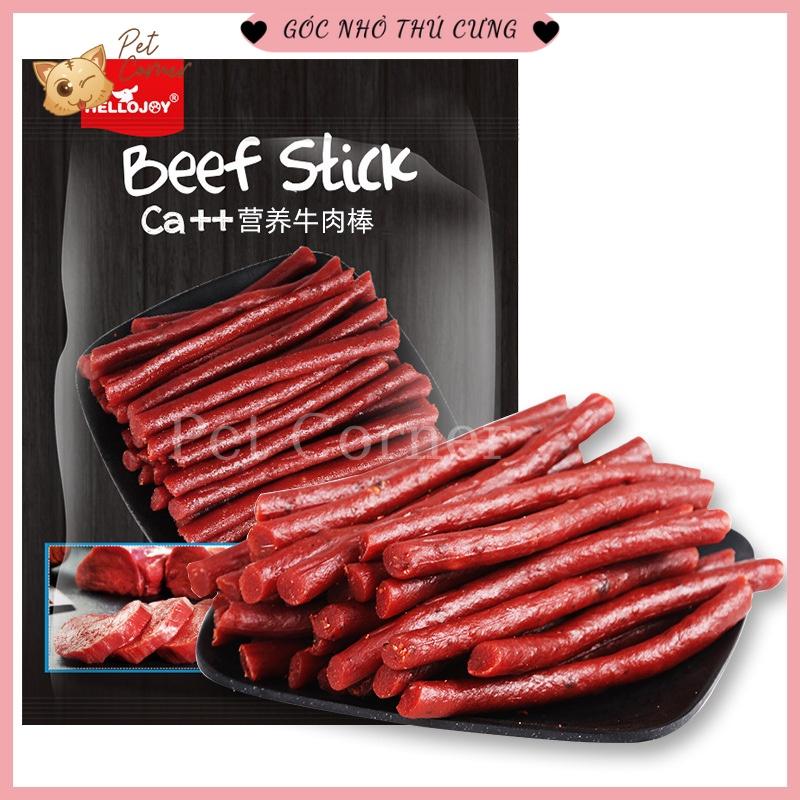 Thịt bò cao cấp Hello Joy thơm ngon, bổ sung canxi cho chó - Bánh thưởng cho chó, đồ ăn vặt cho thú cưng