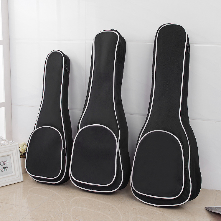 Bao Đàn Ukulele 23 Inch – Vải Canvas Bền, Đệm Êm - Màu đen