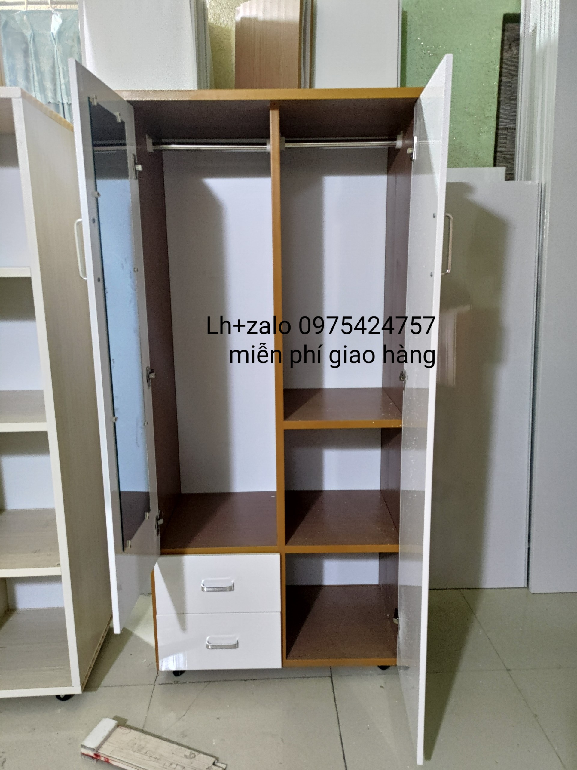 Tủ nhựa đài loan 2 cánh freeship