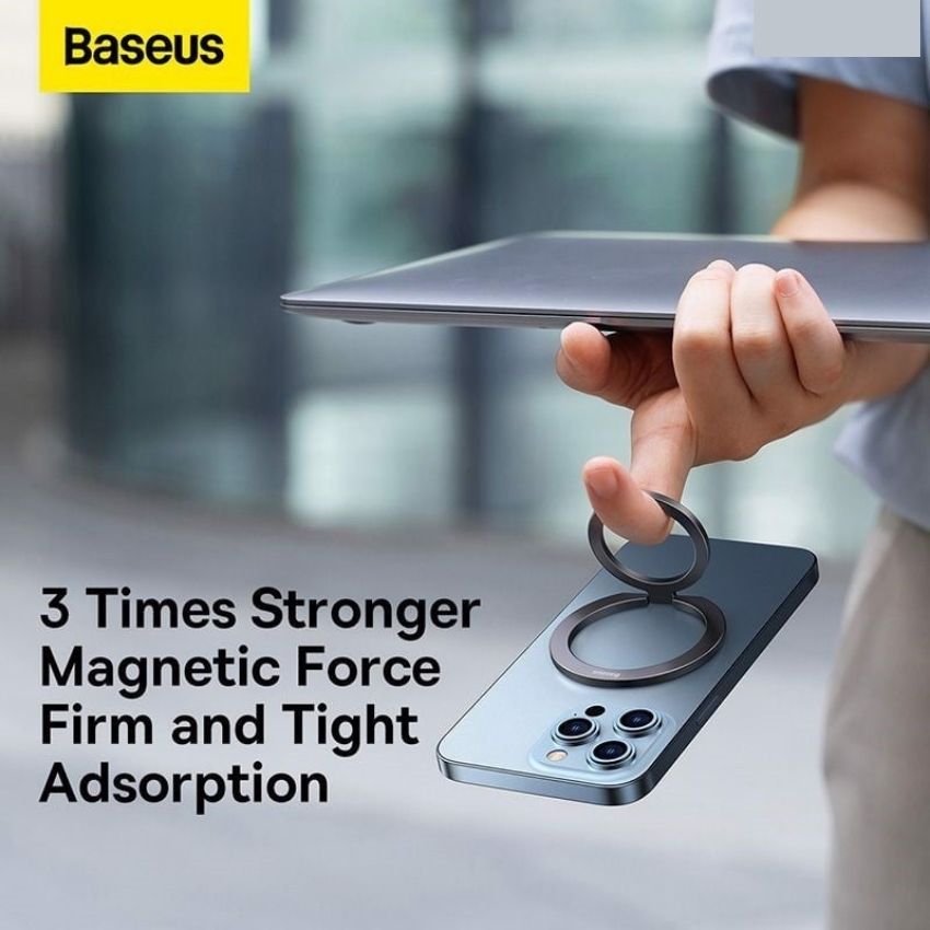 Giá Đỡ Baseus Halo Series Foldable Metal Ring Stand SUCH Mag-Safe Vòng Kim Loại - Hàng Chính Hãng