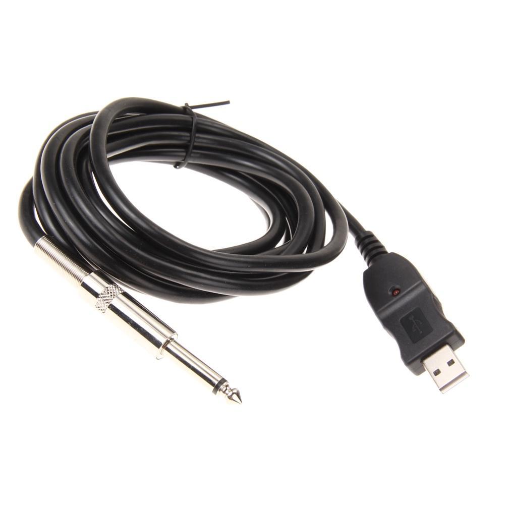 Dây Cáp Kết Nối Đàn Guitar Bass 1 / 4 "6.3mm Sang USB