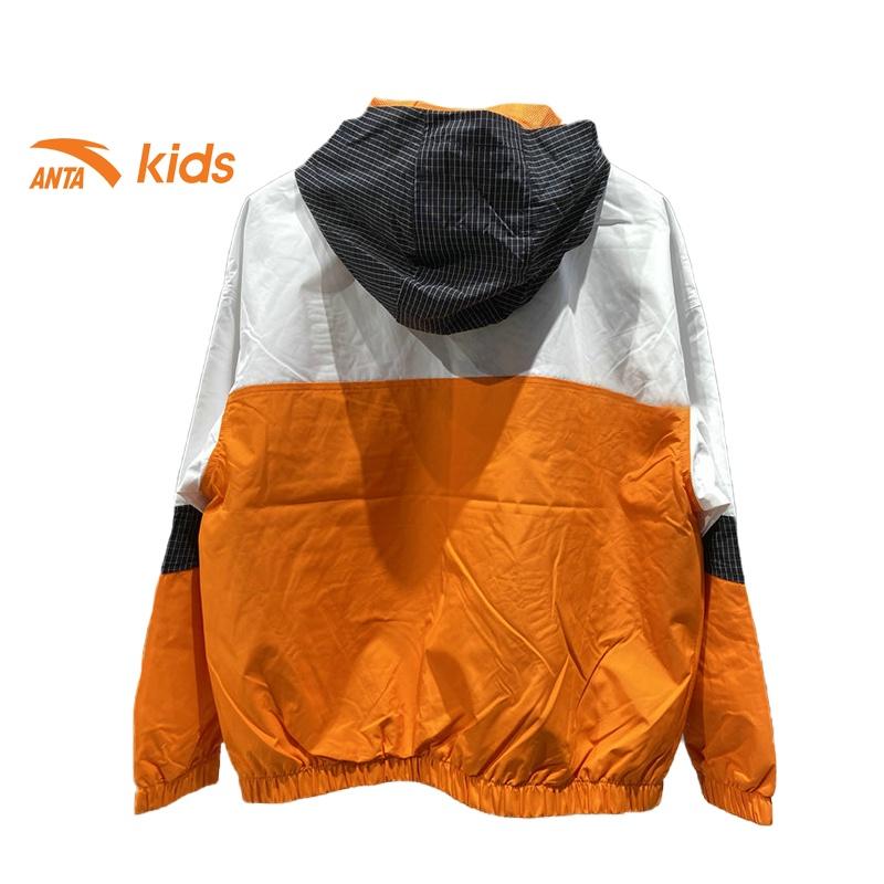 Áo khoác gió bé trai Anta Kids chất liệu chống nước, kiểu dáng hoodie 352138650
