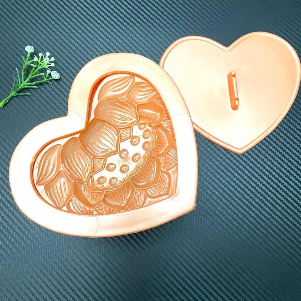 Khuôn hình TIM chữ pháp PHÚC LỘC THỌ HỶ / HOA HỒNG / HOA SEN dùng làm Nhấn Xôi / Bánh Trung Thu tạo hình 3D SIÊU SẮC NÉT