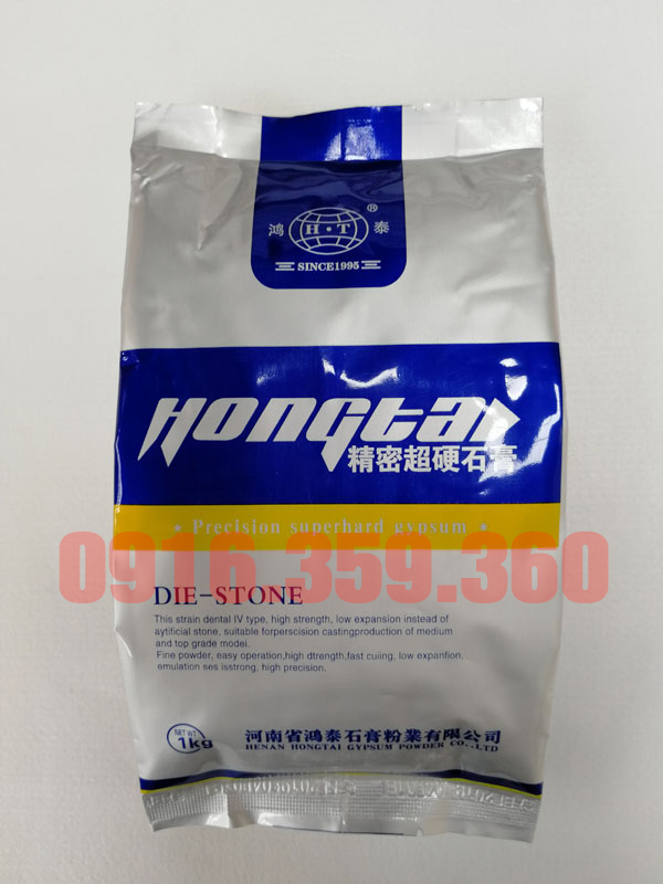 Bột thạch cao Hongtai siêu cứng 1kg