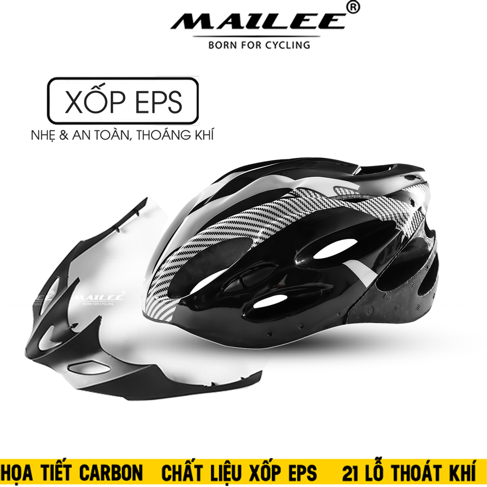 Mũ Bảo Hiểm Xe Đạp MTB Điều Chỉnh Cho Nam/Nữ, họa tiết carbon FTTK-01 nhiều màu, chất liệu xốp EPS - Thiết Kế Thể Thao, an toàn, nhẹ, thoáng khí, vành tháo rời cho xe đạp MTB - Mai Lee