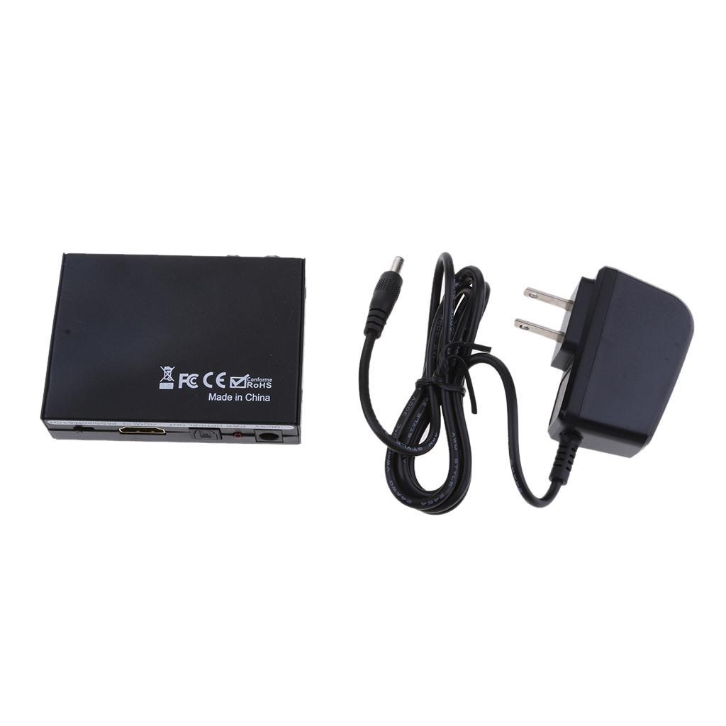 1In Optical Splitter Converter Stereo Audio Extractor US Plug