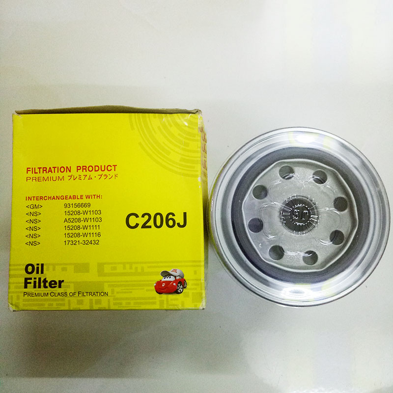 Lọc nhớt C206J-5 dùng cho Nissan X-Trail 2.2 máy dầu 2000, 2001, 2002, 2003, 2004, 2005, 2006, 2007 15208-W1103