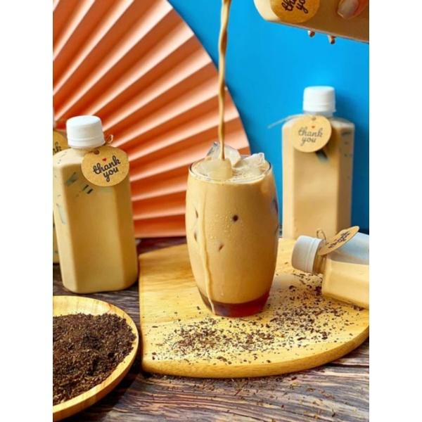 100 Chai Nhựa Dẹt Đựng Trà Sữa
