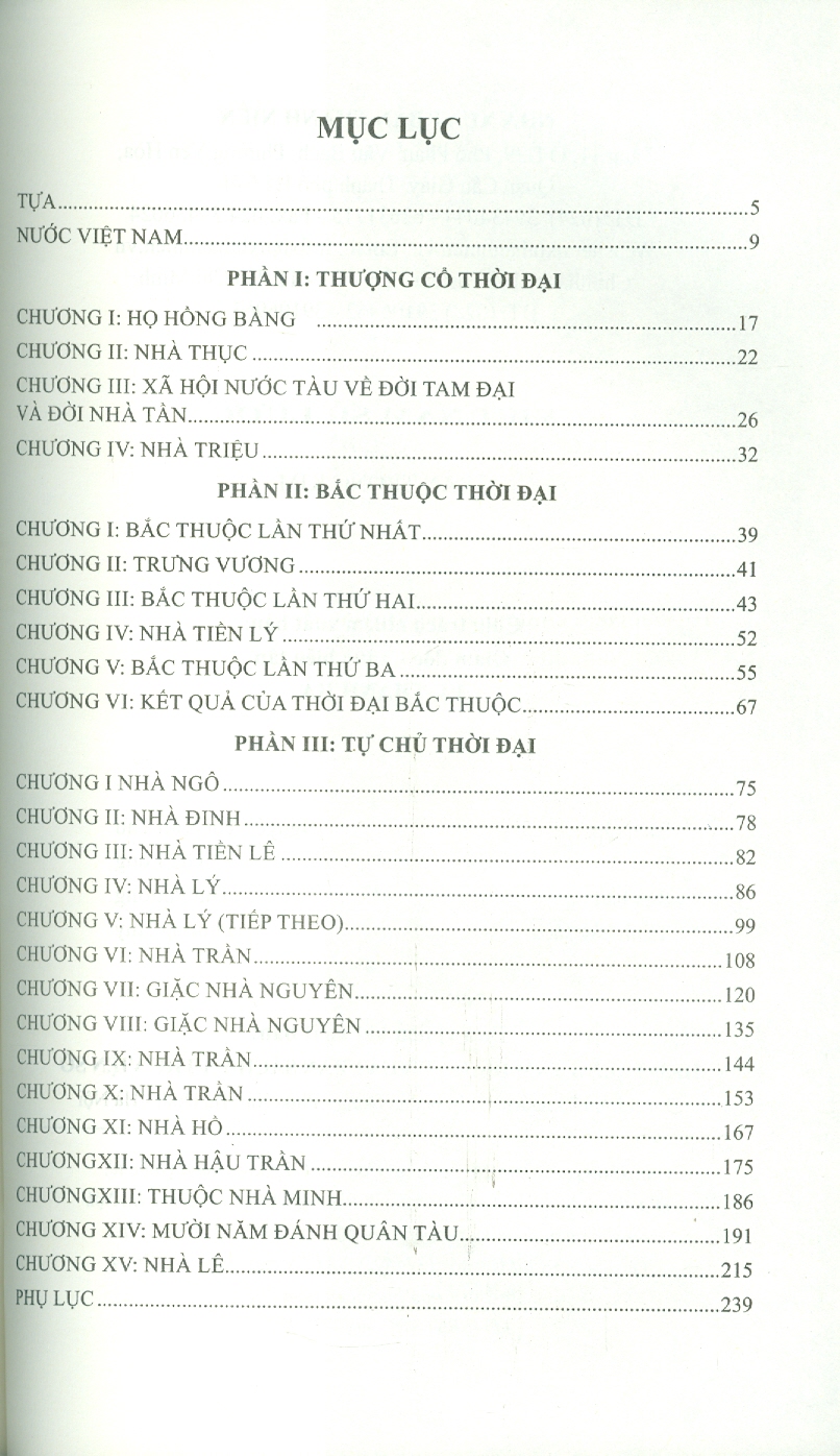 Việt Nam Sử Lược - Quyển 1