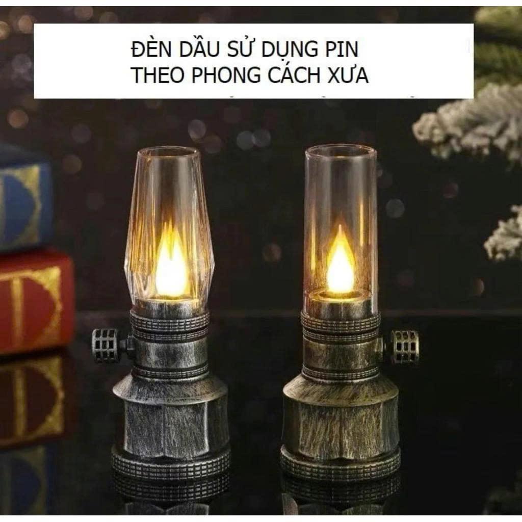 Đèn Thờ cổ điển - dùng pin thiết kế cổ điển trang trí dùng làm đèn thờ - giao mầu ngẫu nhiên - đồng