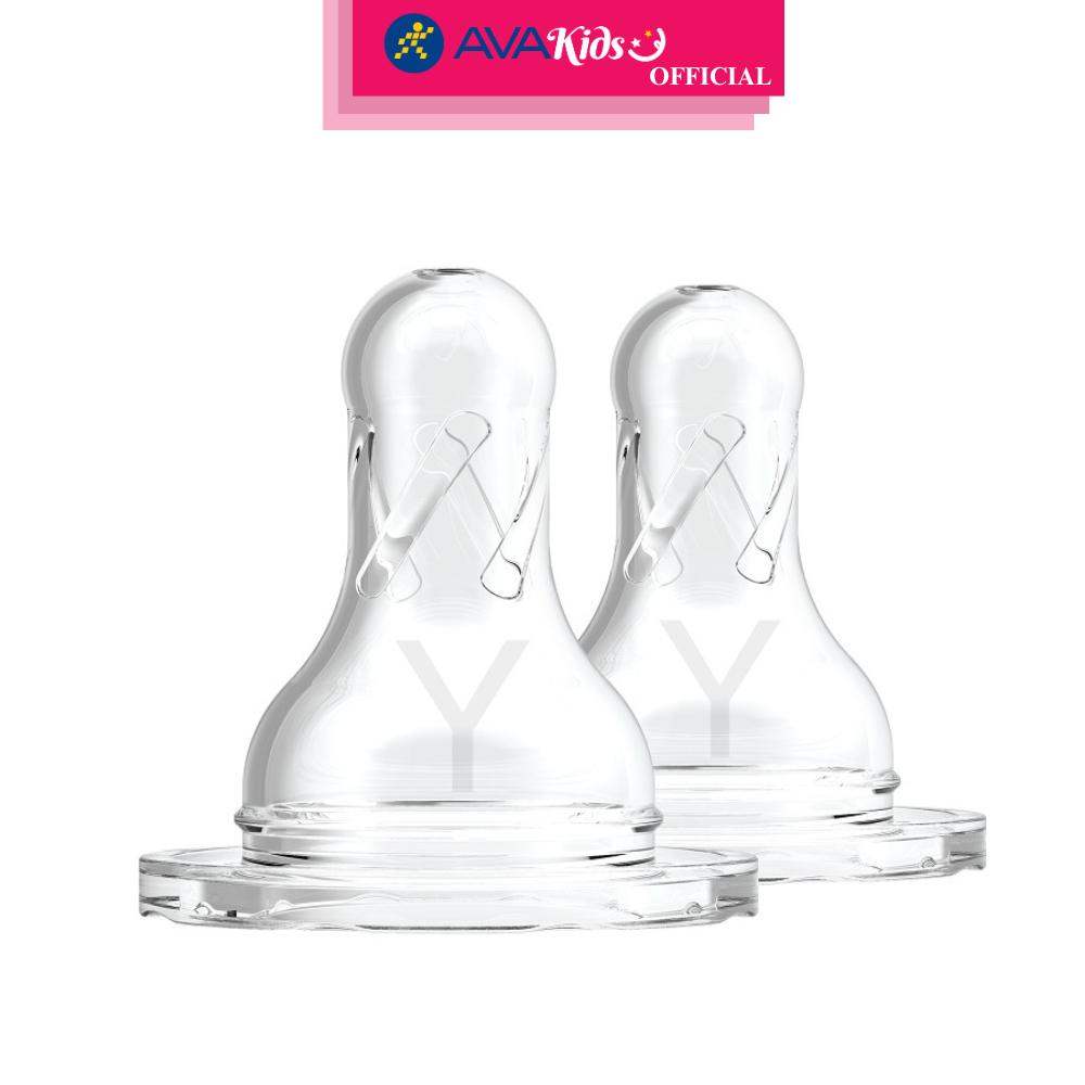 Bộ 2 núm ti Dr.Brown's cổ hẹp size Y (từ 9 tháng) - Hàng Chính Hãng