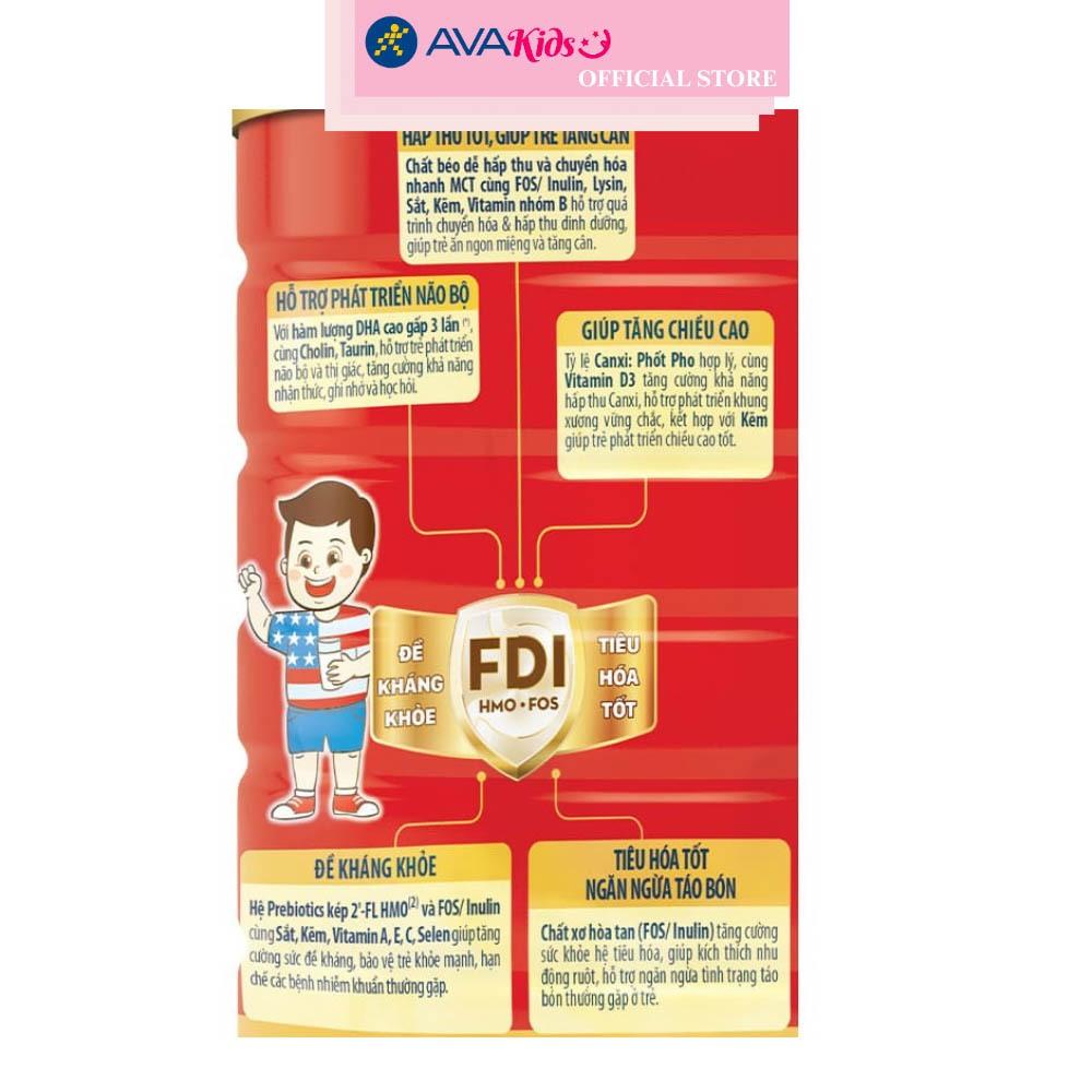 Sữa bột Nutifood GrowPLUS+ đỏ hương vani 1.5 kg (từ 1 tuổi) dành cho trẻ suy dinh dưỡng, thấp còi
