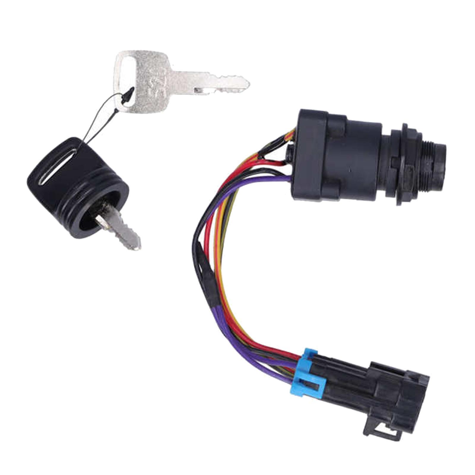 High Performance Boat Ignition Switch with Key Durable 893353A03 for Outboard Motor Control Box Replacement Boat Accessories Refitting