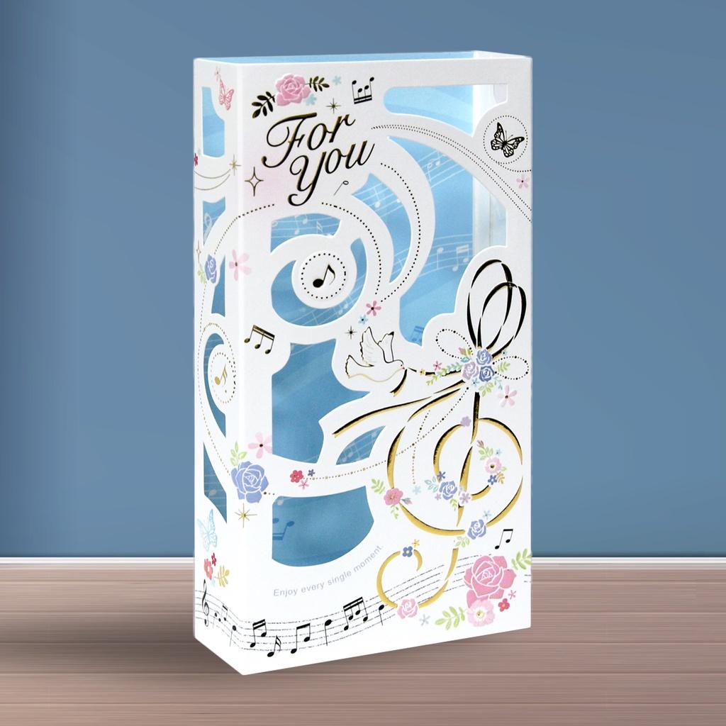 Thiệp giấy Pop-up Card Cao Cấp Nhập Từ Đài Loan FK4006 Chữ Nhũ Vàng Họa tiết Cute Sắc Nét 10.5x15.2cm